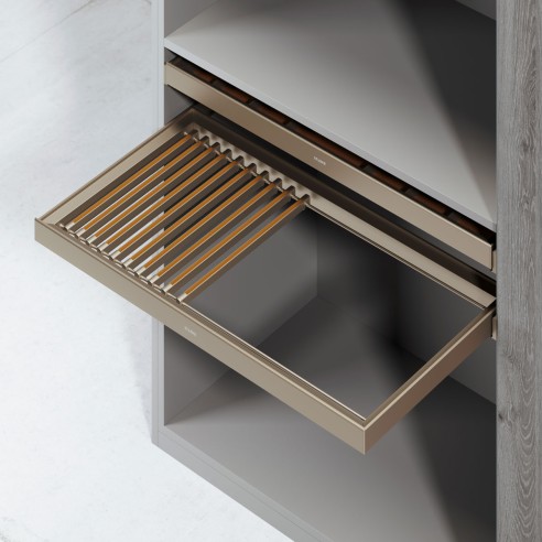 Starke Maverick Soft Close Trousers Rack - Champagne Gold