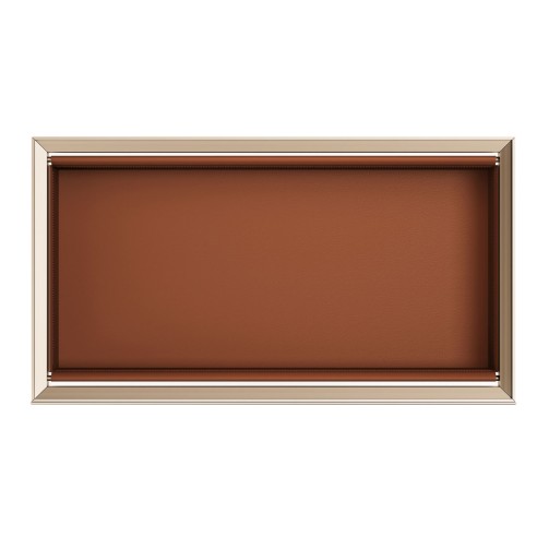 Schamfer Maverick Soft Close Leather Basket - Champagne Gold