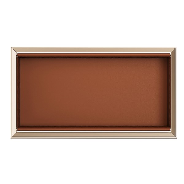 Schamfer Maverick Soft Close Leather Basket - Champagne Gold