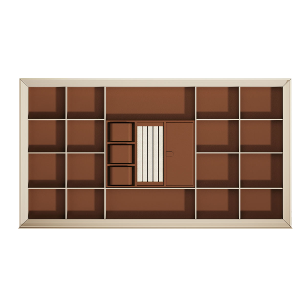 Schamfer Maverick High-end Soft Close Decorations Shelf - Champagne Gold