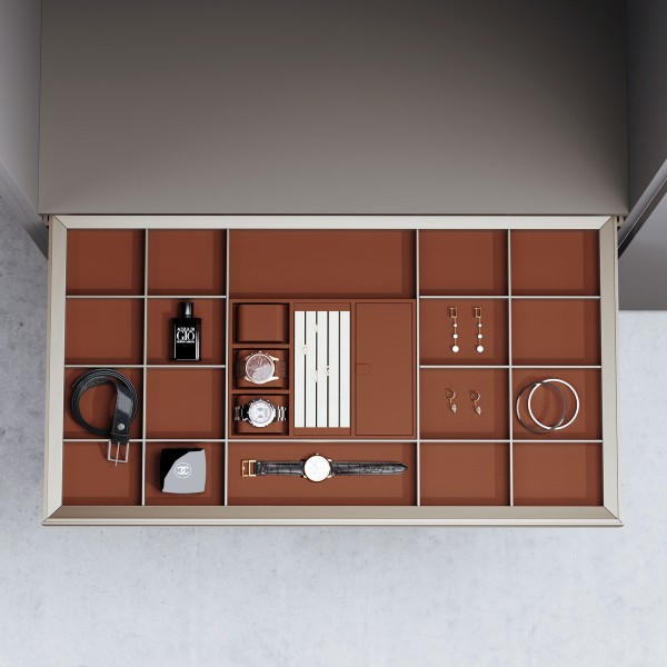 Schamfer Maverick High-end Soft Close Decorations Shelf - Champagne Gold
