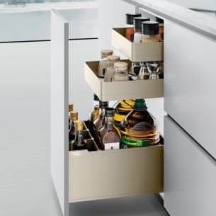 Starke Melora Three-Tier Pull-out Basket with Inner Drawers