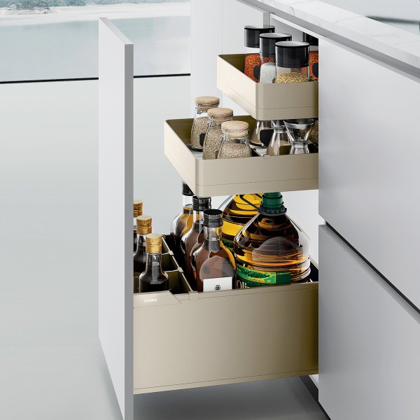 Starke Melora Three-Tier Pull-out Basket with Inner Drawers