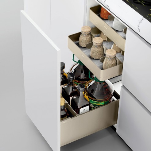 Starke Melora Three-Tier Pull-out Basket with Inner Drawers