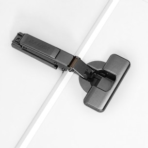 Salice Silentia+ Series 700 - 110° Full Overlay Titanium (Inline Mounting Plate Pack)