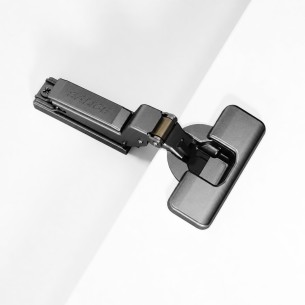 Salice Silentia+ Series 700 - 110° Inset Overlay Titanium (Inline Mounting Plate Pack)