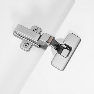 Salice Silentia+ Series 700 - 110° Inset Overlay Nickel (Cruciform Mounting Plate Pack)