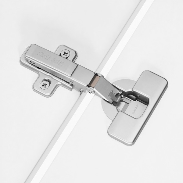Salice Silentia+ Series 700 - 110° Full Overlay Nickel (Cruciform Mounting Plate Pack)