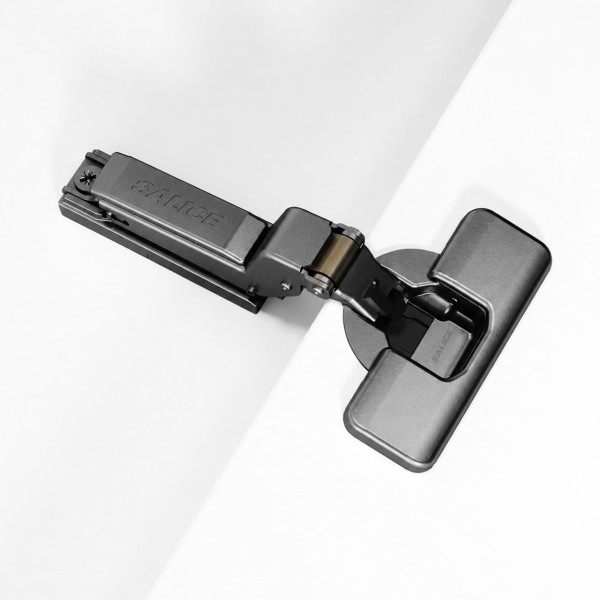Salice Silentia+ Series 700 - 110° Inset Overlay Titanium (Inline Mounting Plate Pack)