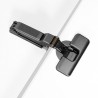 Salice Silentia+ Series 700 - 110° Half Overlay Titanium (Inline Mounting Plate Pack)