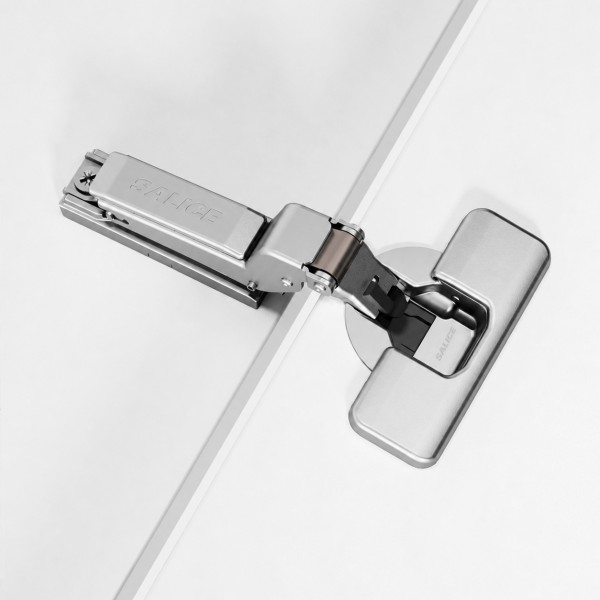 Salice Silentia+ Series 700 - 110° Inset Overlay Nickel (Inline Mounting Plate Pack)
