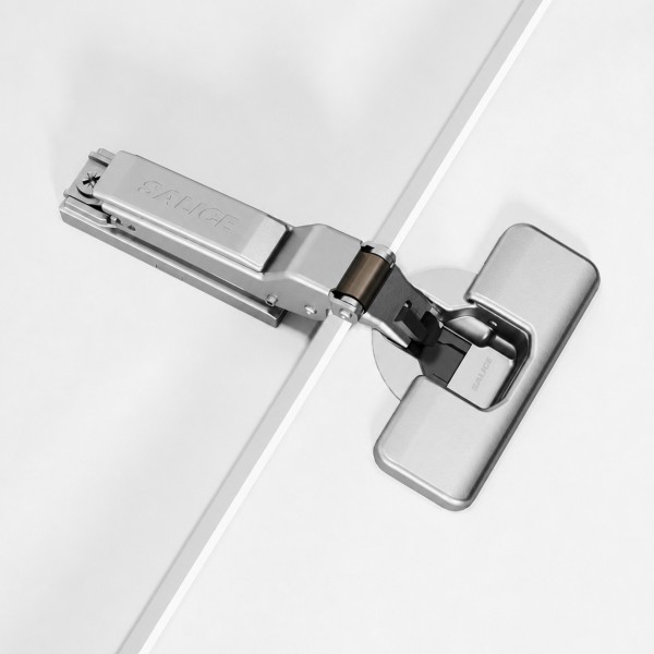 Salice Silentia+ Series 700 - 110° Half Overlay Nickel (Inline Mounting Plate Pack)