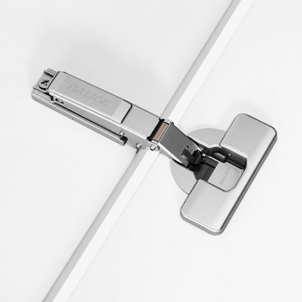 Salice Silentia+ Series 700 - 110° Full Overlay Nickel (Inline Mounting Plate Pack)