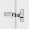 Salice Push Series 200 94° Half Overlay Push to Open Hinge with Inline Mount