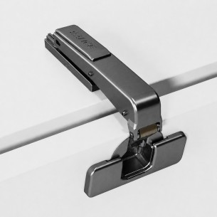 Salice Silentia+ 700 Series 110° Full Overlay Crampon Hinge Titanium (Inline Mounting Plate Pack)