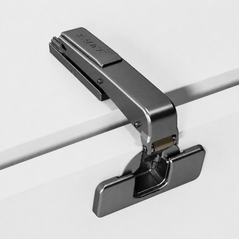 Salice Silentia+ 700 Series 110° Full Overlay Crampon Hinge Titanium (Inline Mounting Plate Pack)