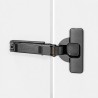 Salice Silentia+ Series 200 Push to Open - 94° Inset Overlay Titanium (Inline Mounting Plate Pack)