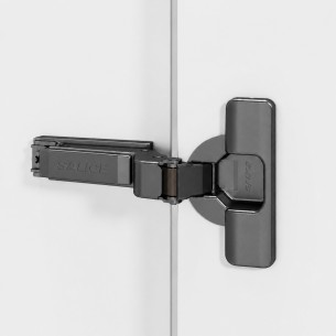 Salice Silentia+ Series 200 Push to Open - 94° Inset Overlay Titanium (Inline Mounting Plate Pack)