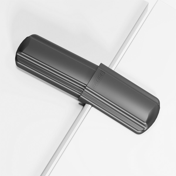 Salice Lapis Series 110° Opening Hinge Satin Black Cover (Inline Mounting Plate Pack)