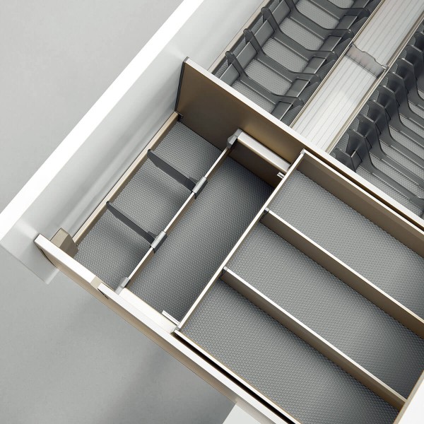 Melora Multifunction Basket With Cutlery Tray - Champagne Gold