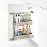 Melora Side Basket Attached Door Under Sink - Champagne Gold