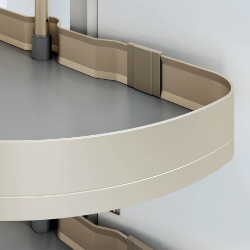 Melora 180° Turntable Shelf -Champagne Gold