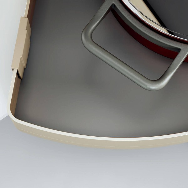 Melora 270° Turntable Shelf - Champagne Gold