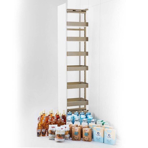 Melora Soft-Close Revolving Tall Unit - Champagne Gold