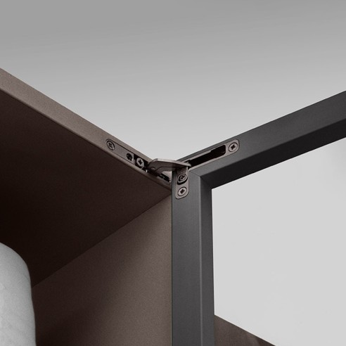 Air Soft Close Truly Concealed Hinge Titanium Finish