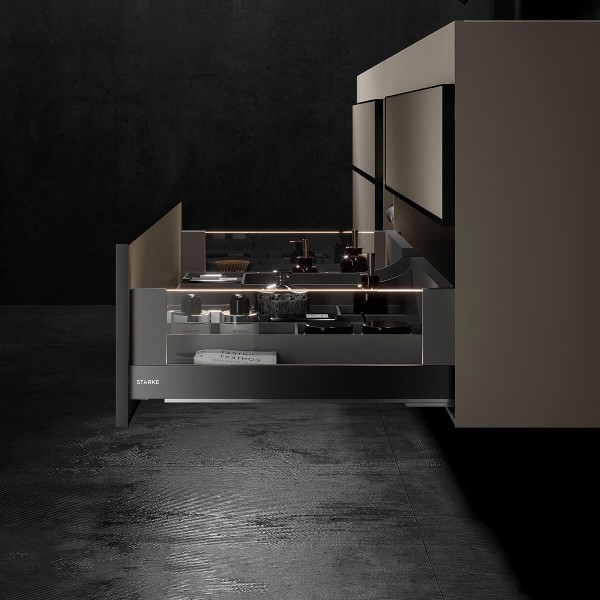 Simple Lighting Glass High-Cut Drawer Box (with light) Simple Lighting Glass High-Cut Drawer Box (with light)